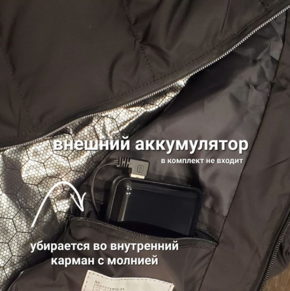 Жилет с подогревом для мужчин и женщин USB питание (3 режима работы)